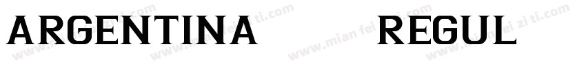 Argentina 1990 Regul字体转换